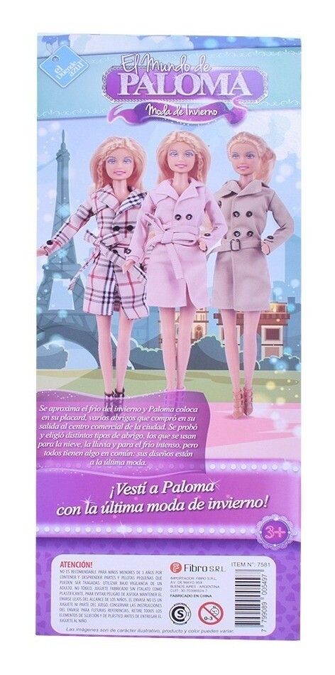 MUNECA PALOMA MODA DE INVIERNO 30 CM VR1 7581 MODELO 01 - Imagen 2