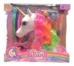 JULIANA I LOVE UNICORNIO PEINADOS TRENSA COLORES COD JUL052