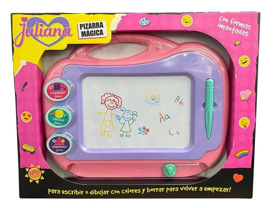 JULIANA PIZARRA MAGICA CON FORMAS IMANTADAS COD JUL053