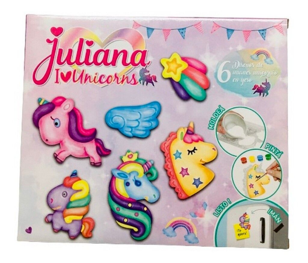 JULIANA SET I LOVE UNICORNS YESO MANUALIDADES COD JUL002