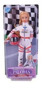 MUNECA PALOMA PILOTO CORREDORA EL DUENDE AZUL VR1 6824 CASCO ROJO