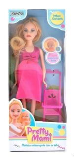 PRETTY MAMI MUNECA EMBARAZADA 30 CM VR3 2313 MODELO 03