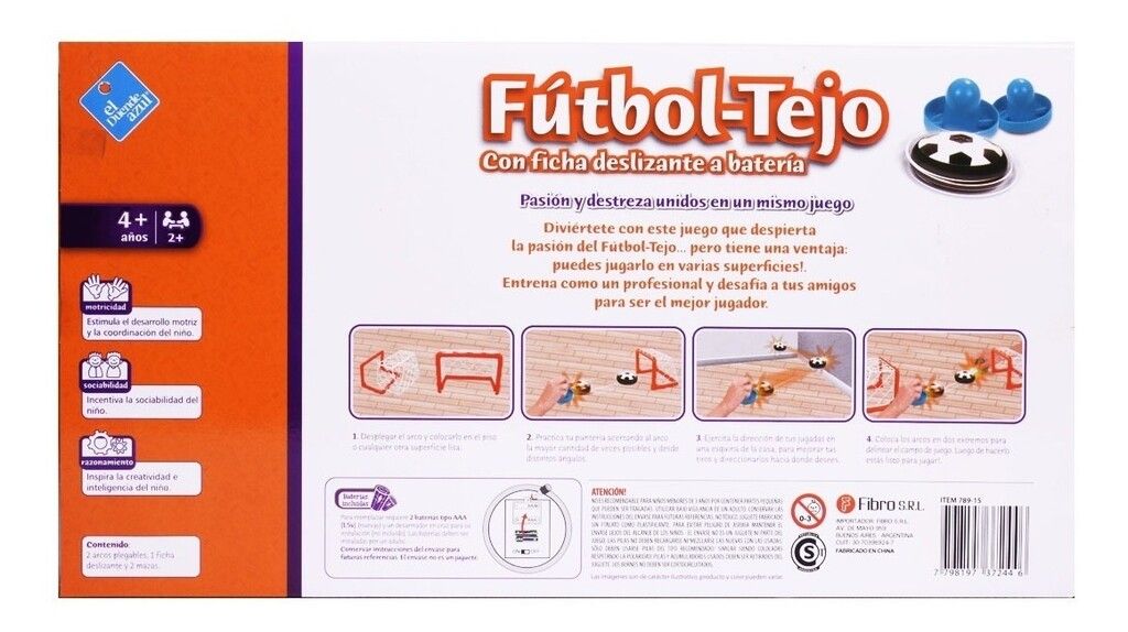 EL DUENDE AZUL JUEGO DE FUTBOL TEJO COD 789-15 - Imagen 6