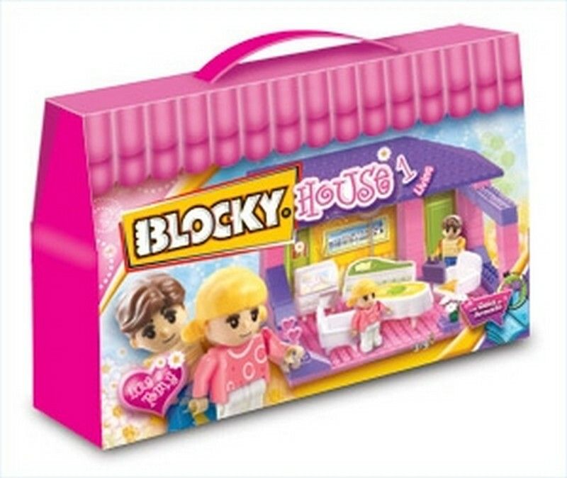 BLOCKY HOUSE LIVING 80 PZS LUNA Y TOMY COD 01-0640