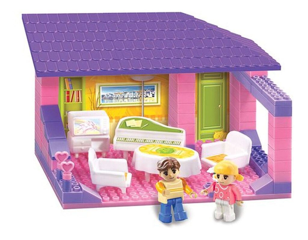 BLOCKY HOUSE LIVING 80 PZS LUNA Y TOMY COD 01-0640 - Imagen 3