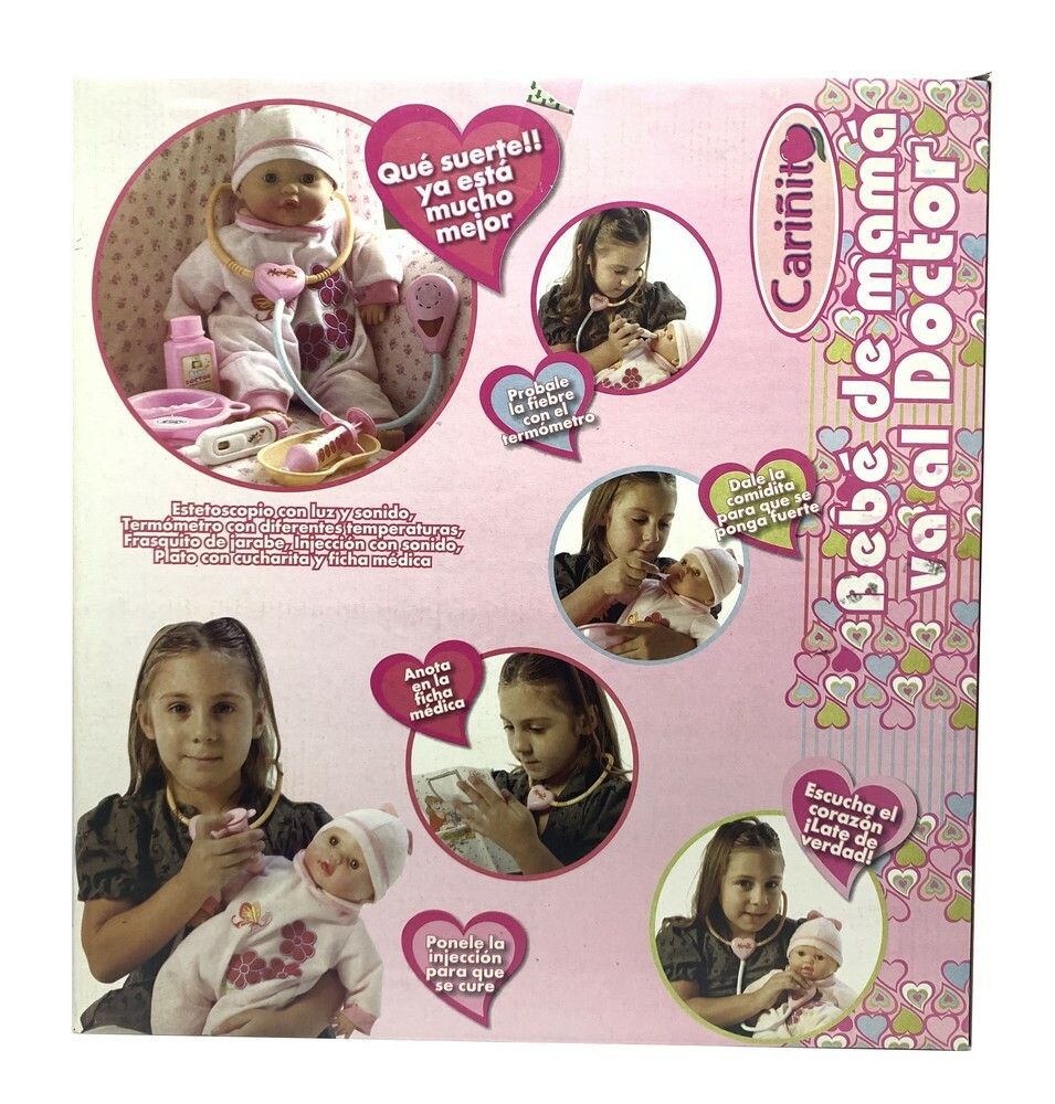 CARINITO BEBE DOCTOR CON ESTETOSCOPIO VR2 0690 DOCTOR CELESTE - Imagen 2