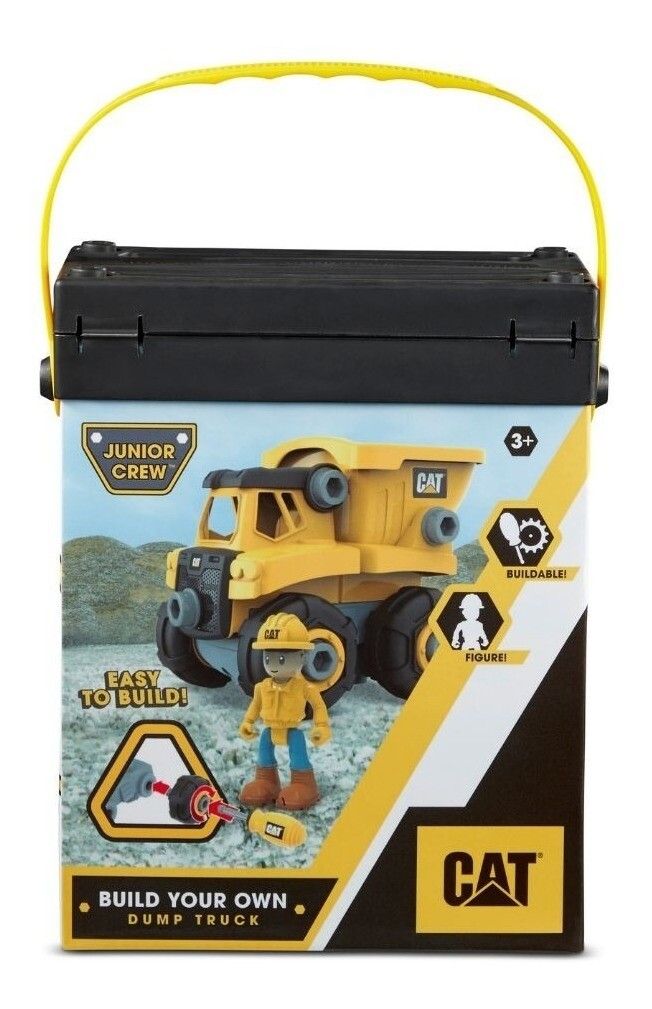 CAT PLAYSET VALIJA CONSTRUCCION VEHICULO + FIGURA VR1 82288 VOLQUETE
