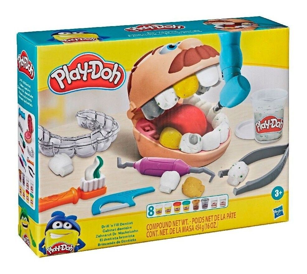MASA PLAY DOH DENTISTA BROMISTA ORIGINAL COD F1259