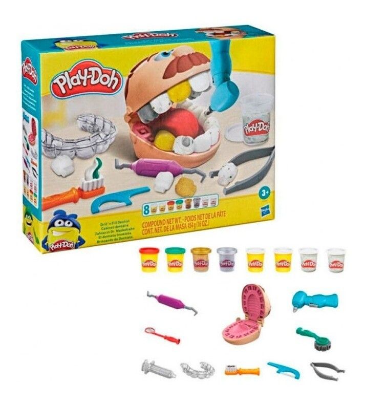 MASA PLAY DOH DENTISTA BROMISTA ORIGINAL COD F1259 - Imagen 2