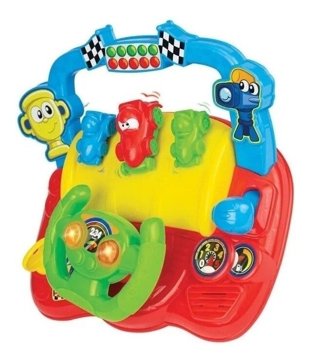 VOLANTE DIDACTICO DE CARRERA WINFUN LUZ Y SONIDO COD 0621 - Imagen 2