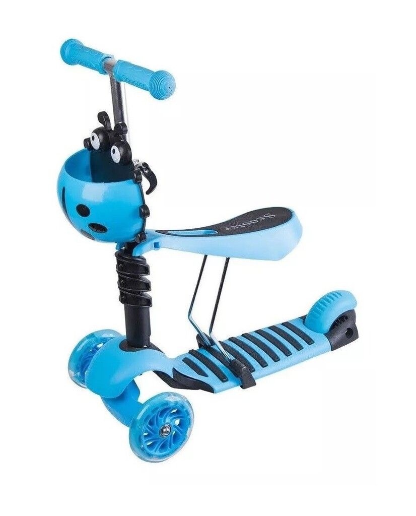 MONOPATIN 2 EN 1ASIENTO DESMONTABLE Y CANASTO COD AN16 CELES