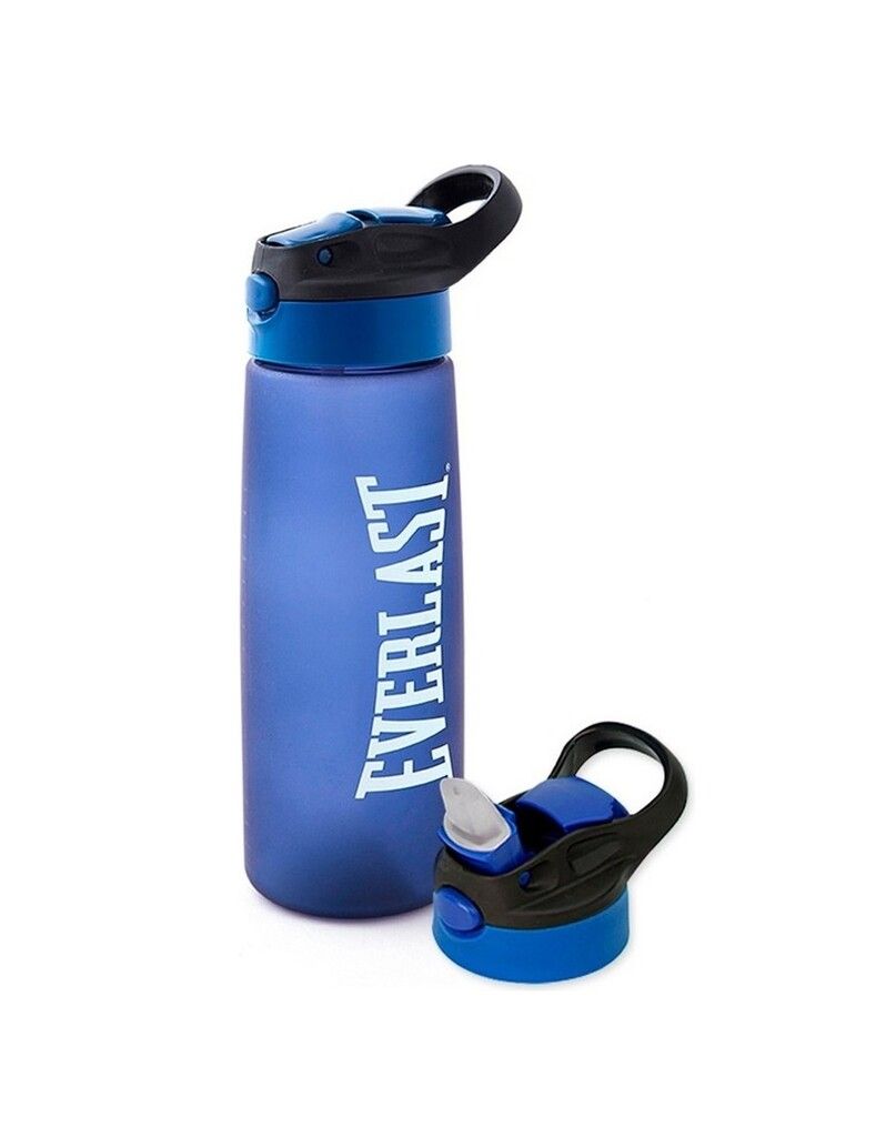 BOTELLA DEPORTIVA EVERLAST PICO RETRACTIL 800ML  COD 10924 AZUL