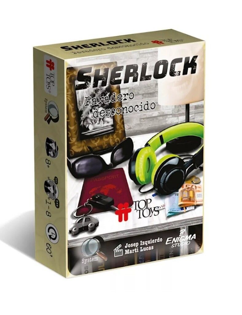 JUEGO DE MESA SHERLOCK PARADERO DESCONOCIDO COD 102354