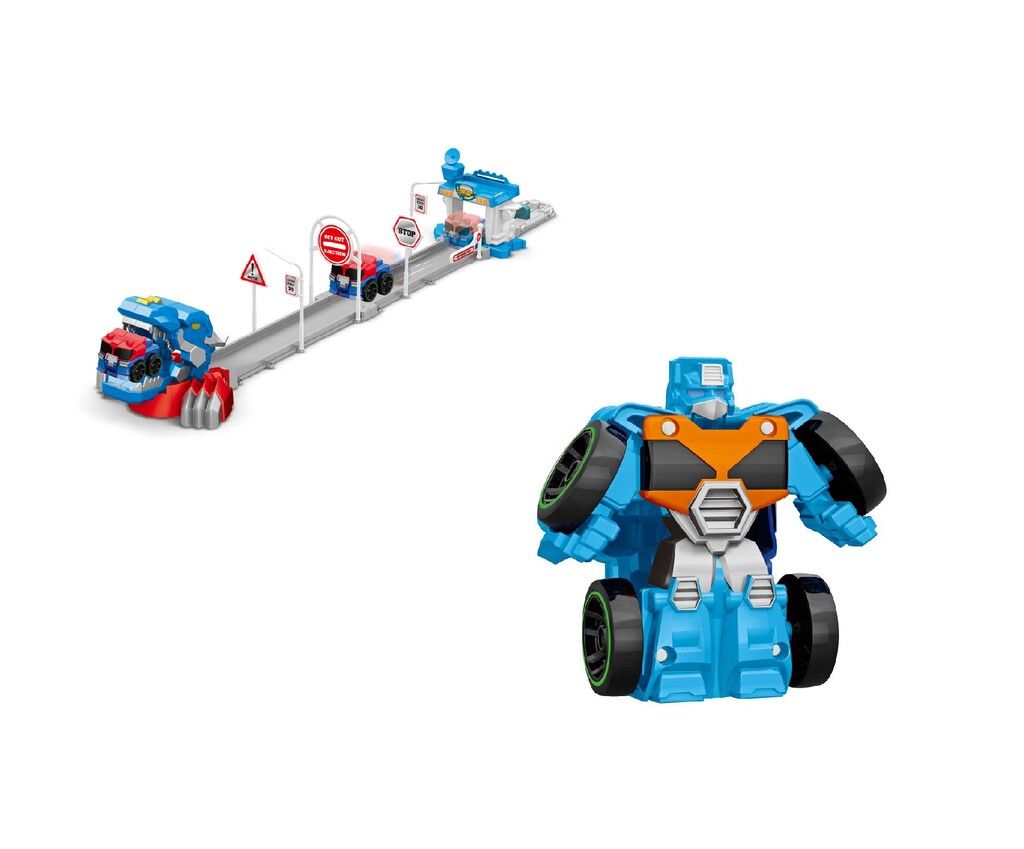 MAX ROBOT SET PISTA TYRANNOSAURUS DEFORMATION COD R0961 CELES - Imagen 4