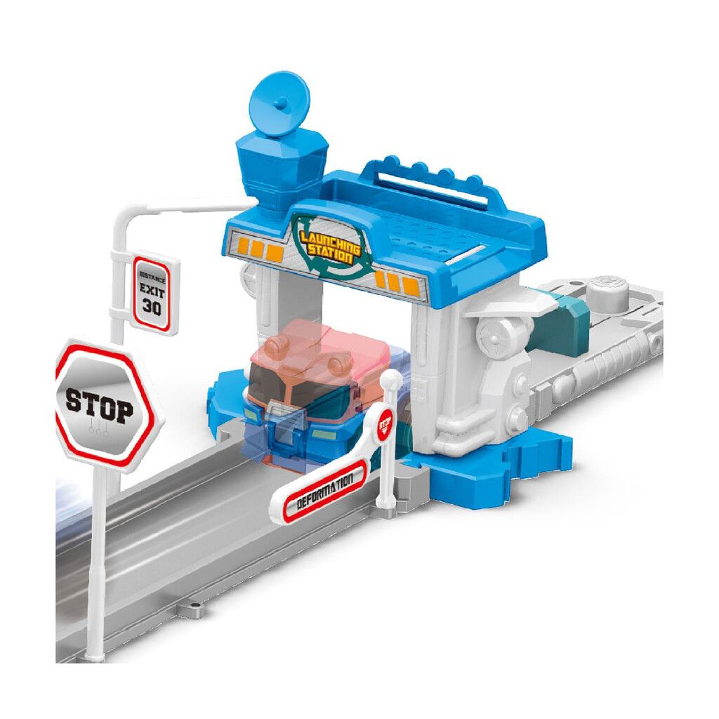 MAX ROBOT SET PISTA TYRANNOSAURUS DEFORMATION COD R0961 AZUL - Imagen 2