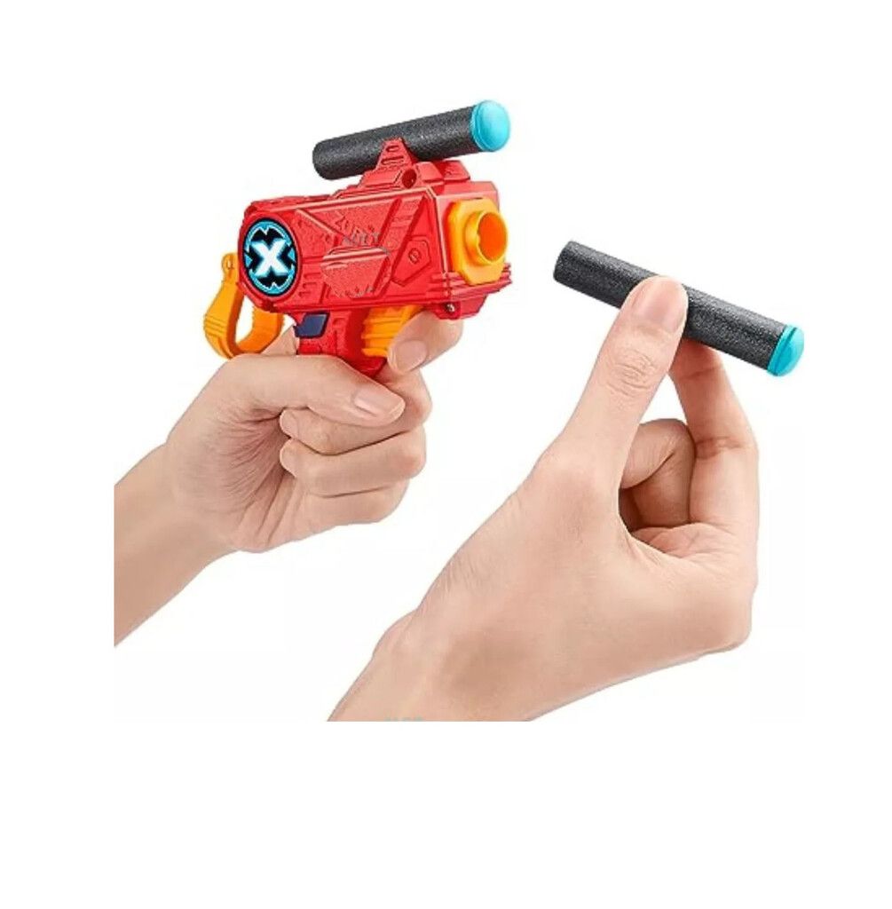 X-SHOT EXCEL PISTOLA X 2 DARDOS Y TACHOS 24 MTS COD 01160 - Imagen 4