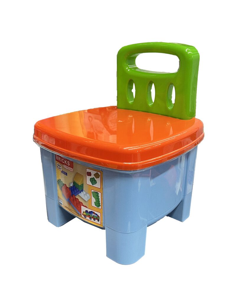 NEW PLAST SILLA BANQUITO CON BLOQUES X 72 COD 283 - Imagen 3