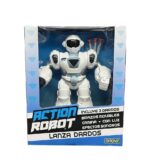 ROBOT LANZA DARDOS LUZ SONIDO Y MOVIMIENTO COD 2732