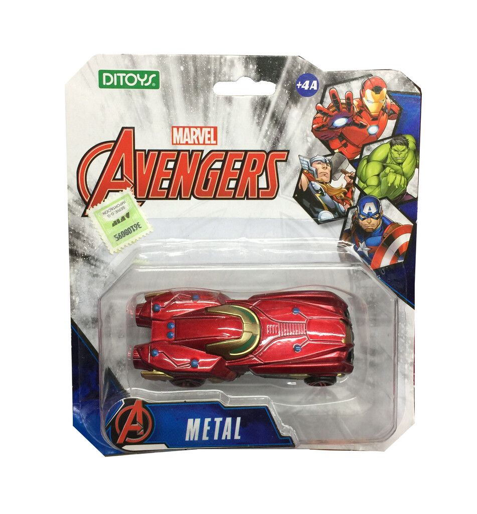 AVENGERS AUTO DE METAL COLECCIONABLE COD 2646 IRON MAN