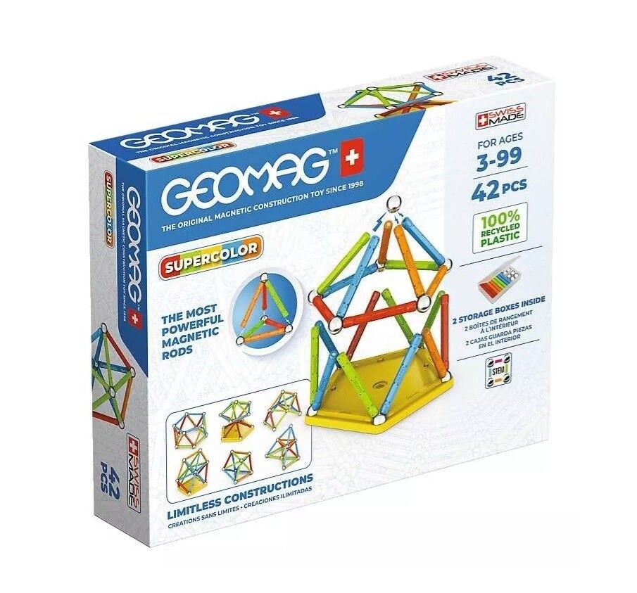GEOMAG JUEGO DE CONSTRUCCION MAGNETICO COLOR 42 PIEZAS COD 72213