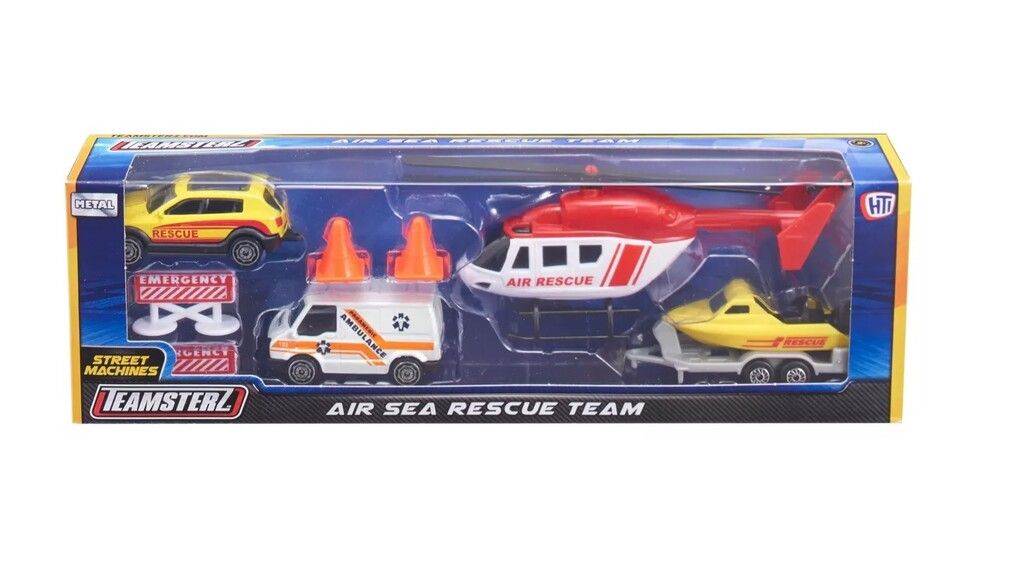 TEAMSTERZ SET EQUIPO DE RESCATE MACHINES COD 14014 PARAMEDICO