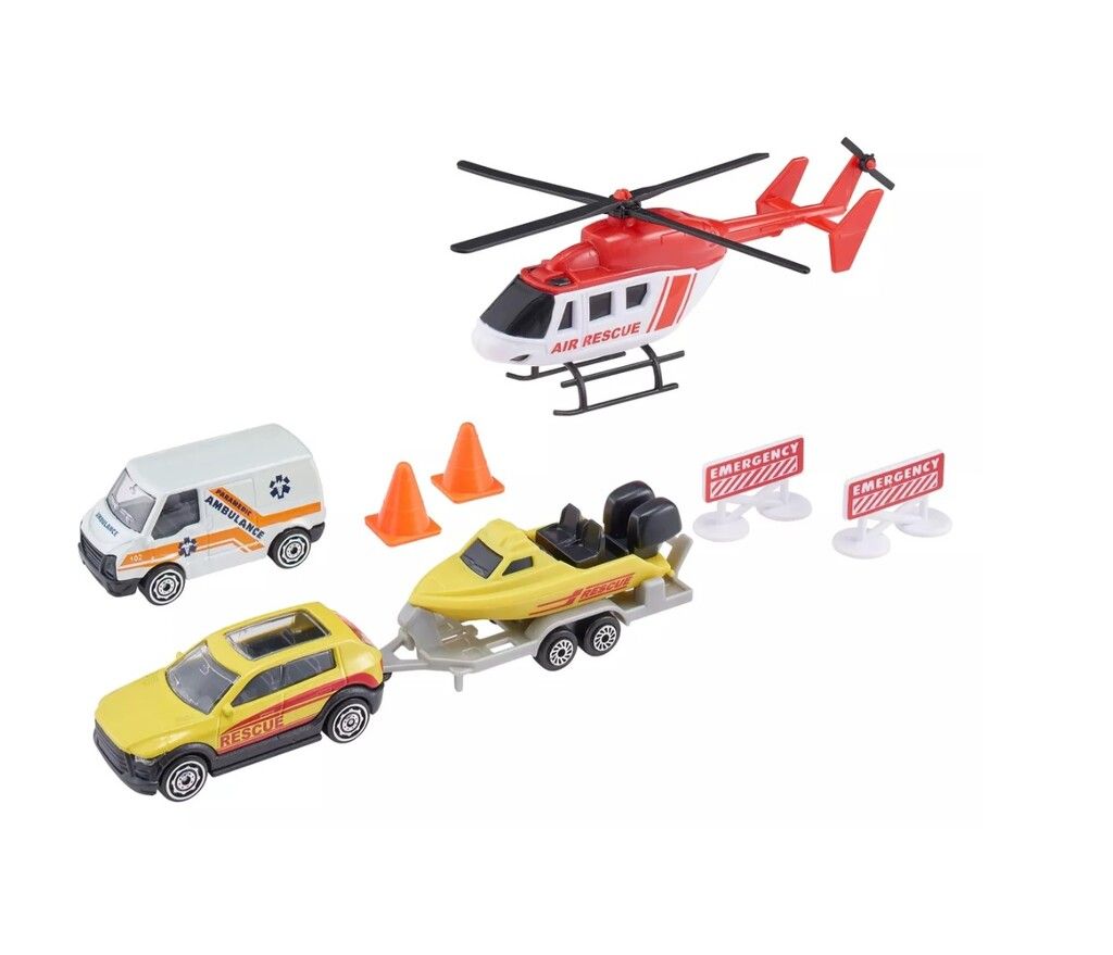 TEAMSTERZ SET EQUIPO DE RESCATE MACHINES COD 14014 PARAMEDICO - Imagen 2