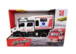 CAMION AMBULANCIA TODO TERRENO LUZ SONIDO CITY SERIES COD T0005