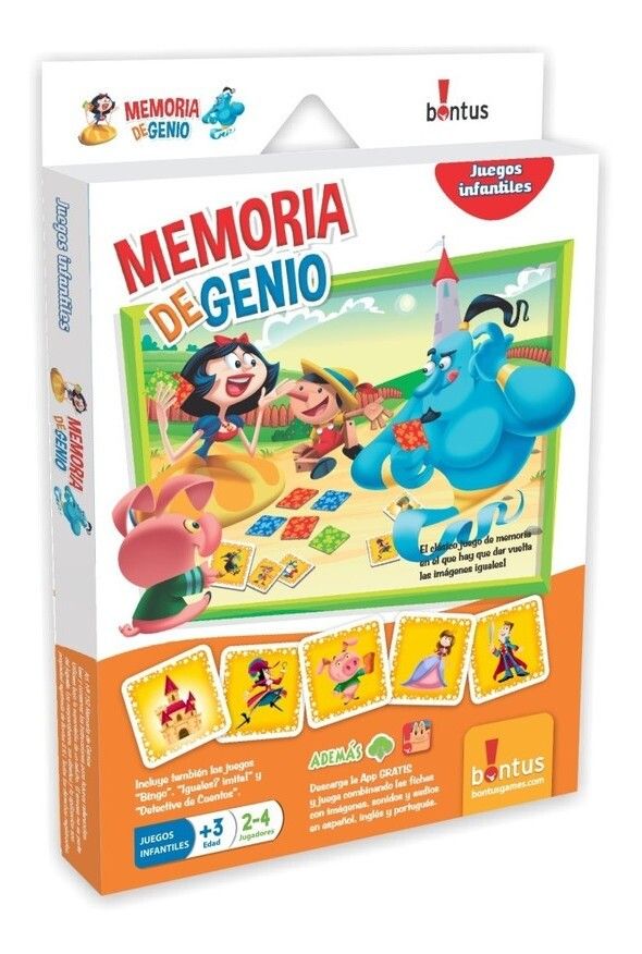 JUEGO DE MESA MEMORIA DE GENIO INTELIGENCIA BONTUS COD 752