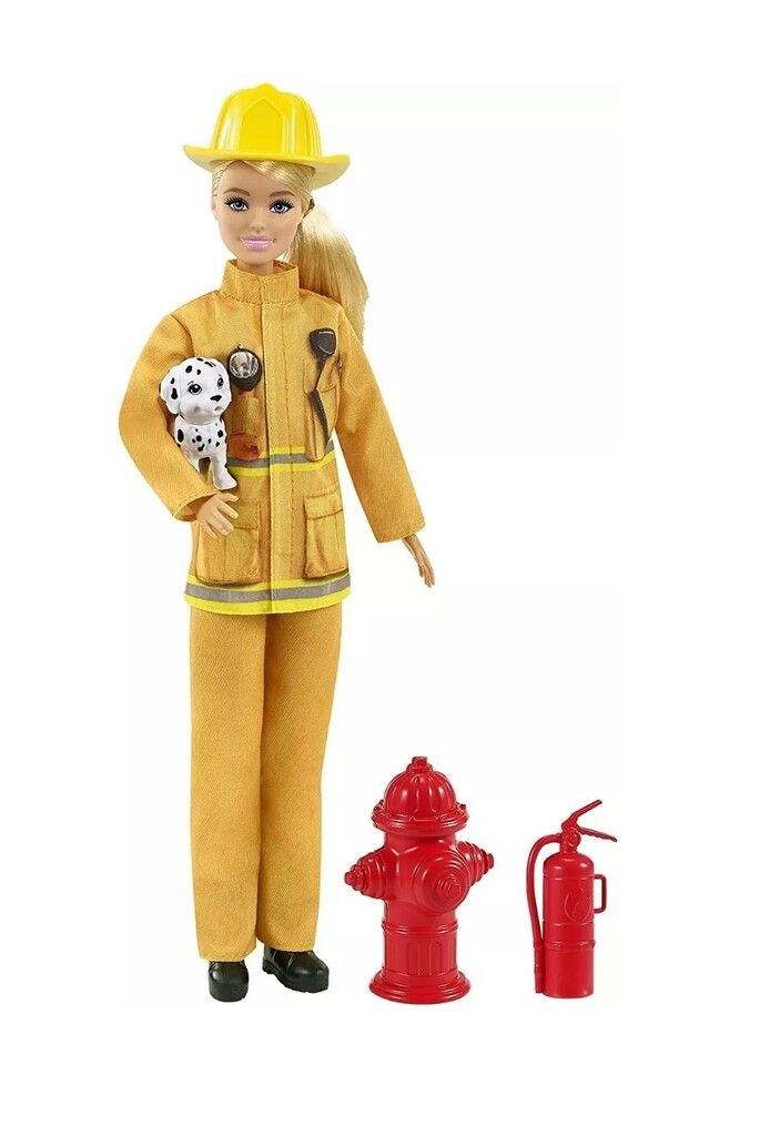 MUNECA BARBIE PROFESIONES CON ACCESORIOS COD GJY98 BOMBERA - Imagen 2