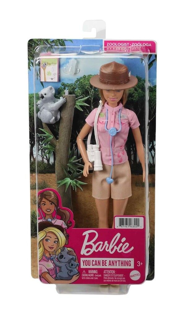 MUNECA BARBIE PROFESIONES CON ACCESORIOS COD GJY98 ZOOLOGA