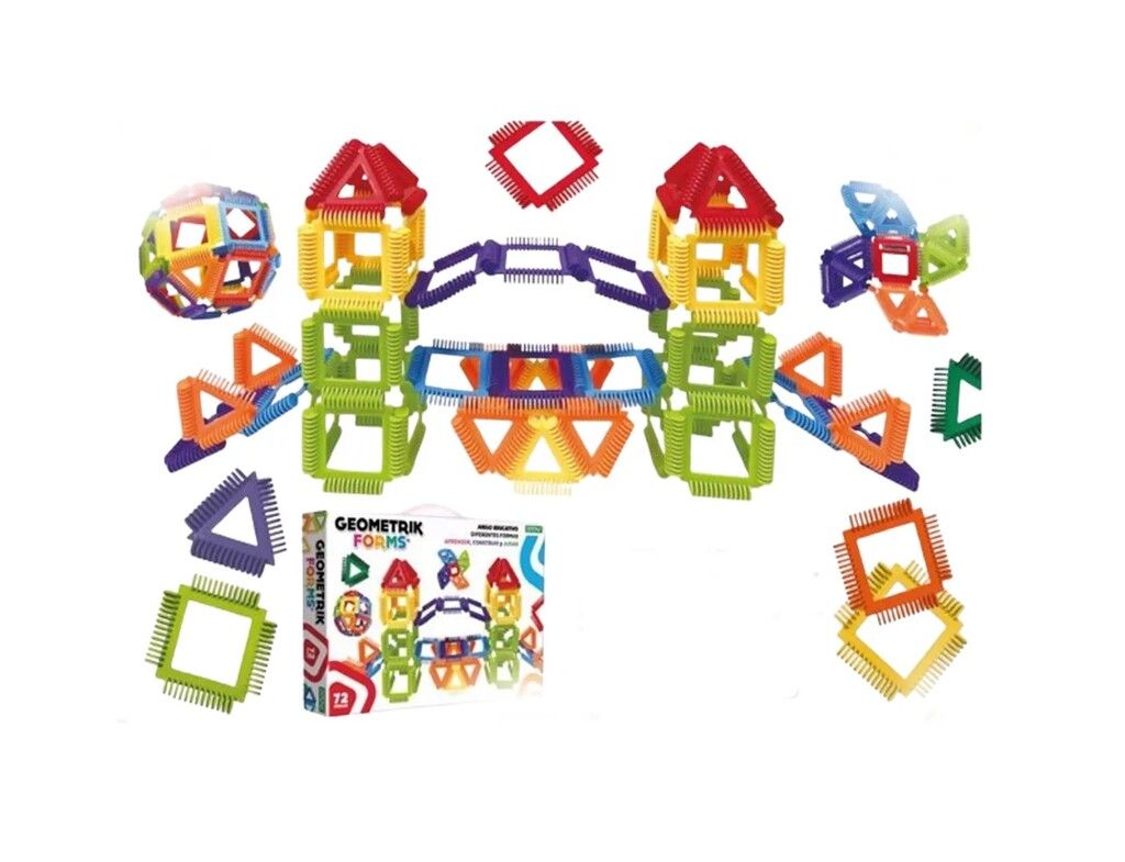 GEOMETRIK FORMS 72 PIEZAS JUEGO DIDACTICO EDUCATIVO COD 2747 - Imagen 3