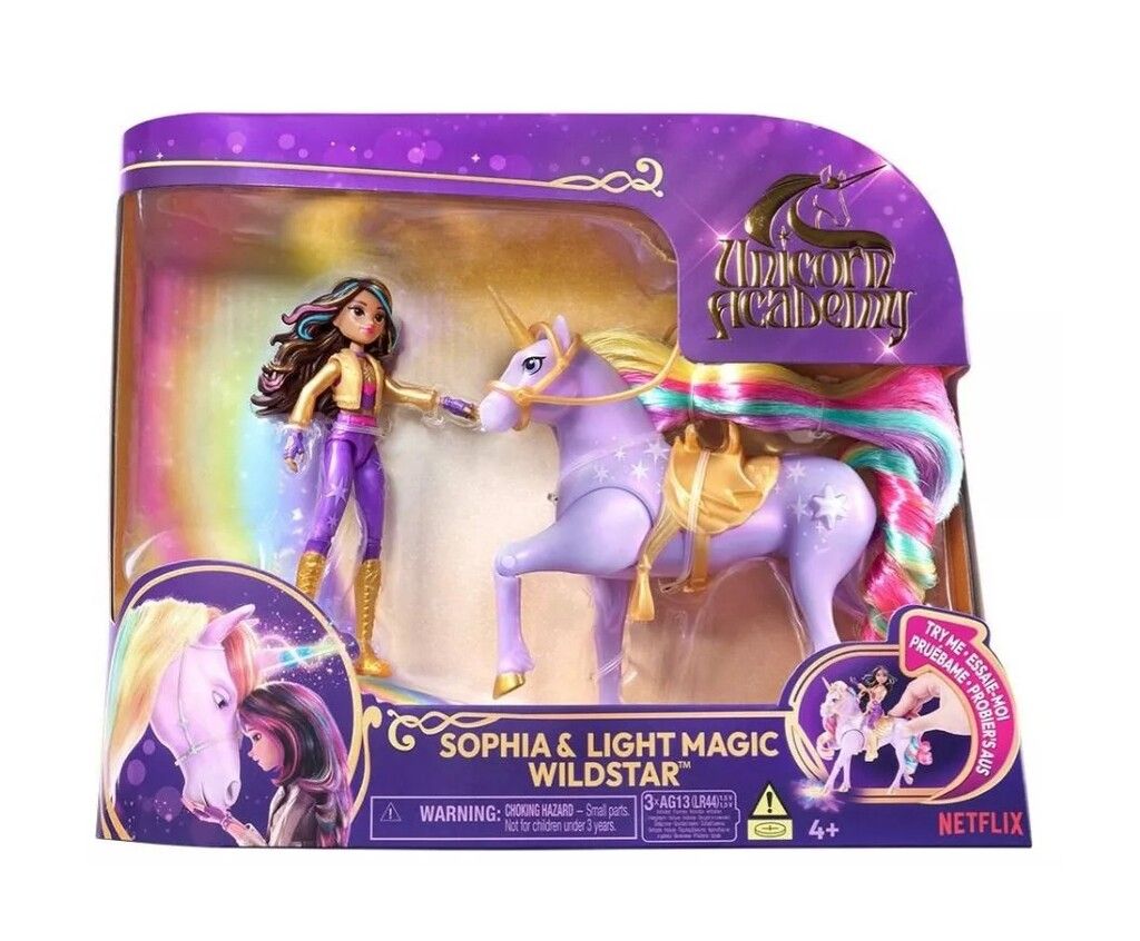 ACADEMIA UNICORNIO MUÑECA SOPHIA CON UNICORNIO MAGICO COD 23210
