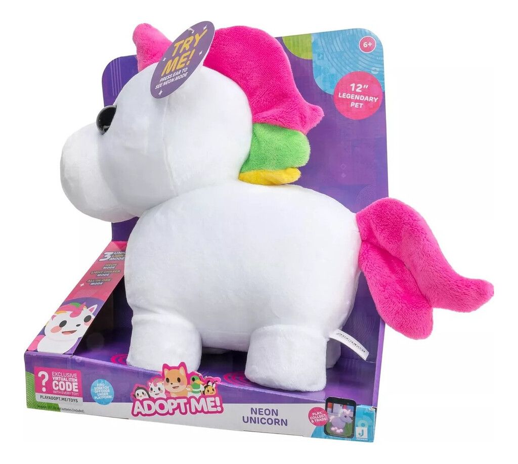 PELUCHE LUMINOSO ADOPT ME UNICORNIO CON LUCES NEON COD 0010 - Imagen 4