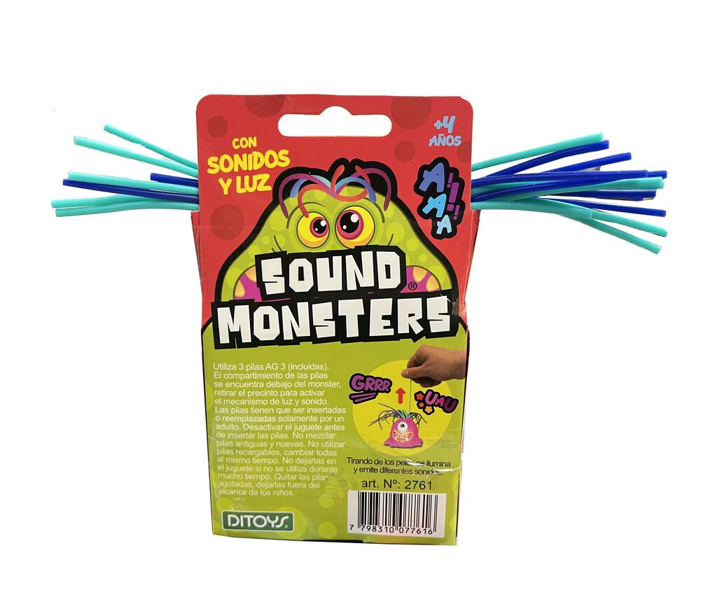 JUEGO SOUND MONSTERS CON LUZ Y SONIDO COD 2761 NARANJA - Imagen 4