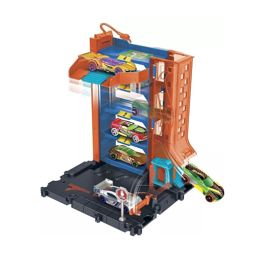 PISTA HOT WHEELS CITY CENTRO DE ESTACIONAMIENTO COD HDR24 - Imagen 2