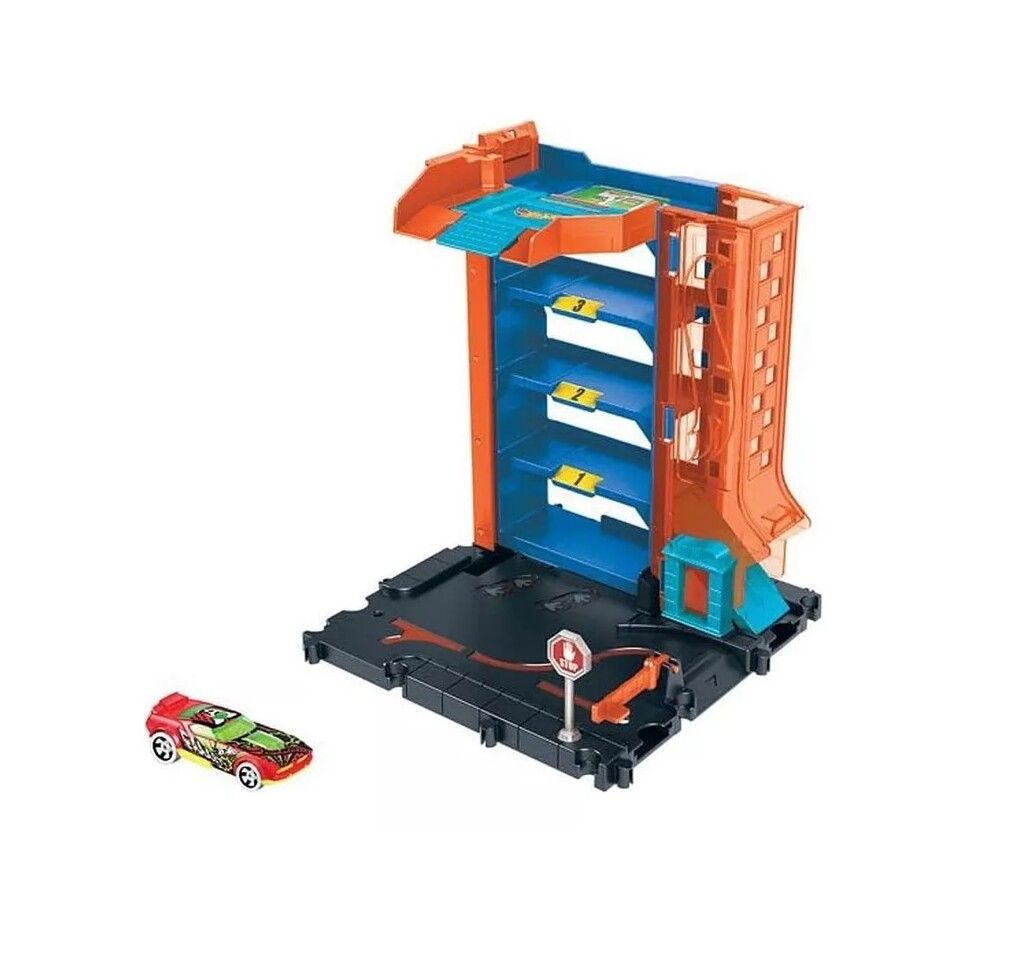 PISTA HOT WHEELS CITY CENTRO DE ESTACIONAMIENTO COD HDR24 - Imagen 4