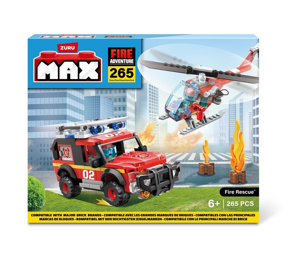 BLOQUES ZURU MAX CITY FIRE AVENTURE 265 PIEZAS COD 7457