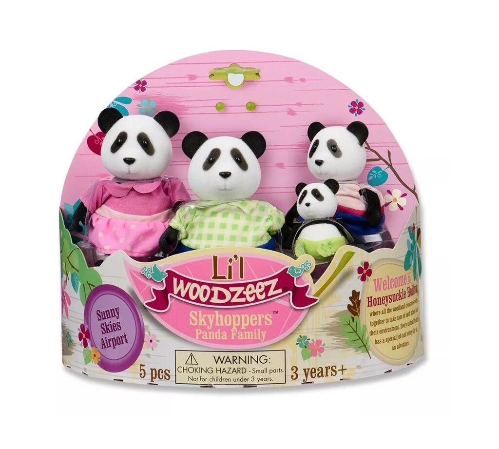 LIL WOODZEEZ SET FAMILIA DE PANDAS X 4 COD 6154