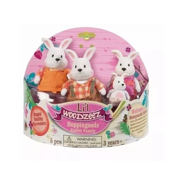 LIL WOODZEEZ SET FAMILIA DE CONEJOS X 4 COD 6006Z