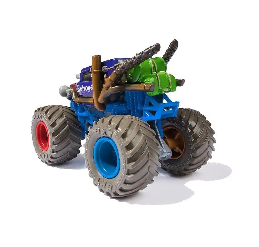 MONSTER JAM VEHICULO DIE CAST METAL COD 58701 SALVAGER - Imagen 3