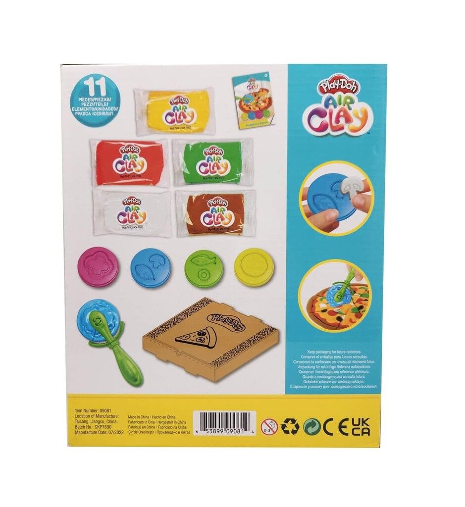 MASA PLAY DOH AIR CLAY PIZZA PARLOR COD 9081 - Imagen 3