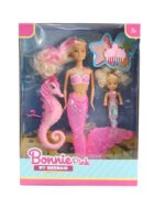 MUÑECA BONNIE PINK SIRENAS CON MASCOTA COD B610