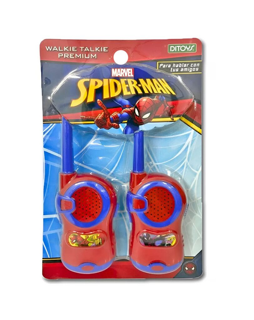 WALKIE TALKIE SPIDERMAN ANTENA FLEXIBLE COD 2821