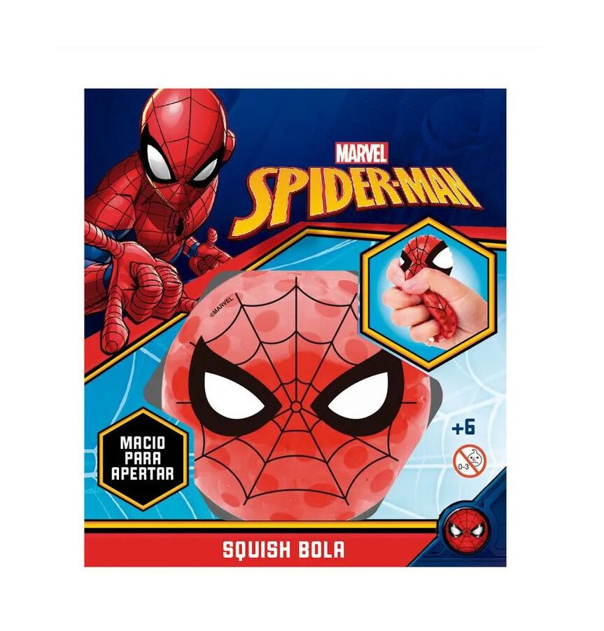 SPIDERMAN SQUISHY BALL ANTIESTRES APRETALO COD 2845 - Imagen 3