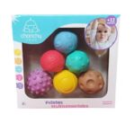 PELOTAS MULTISENSORIALES CON CHIFLE CAJA X 6 COD 14030