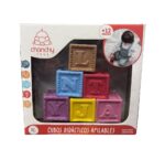 CUBOS APILABLES DIDACTICOS CAJA X 6  GOMA SUAVE COD 14020