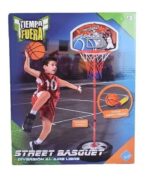 ARO DE BASQUET CON PIE DE METAL MAS PELOTA COD 7408
