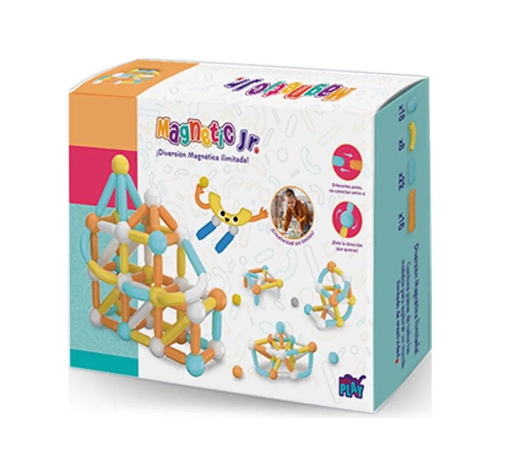 MAGNETIC JR BLOQUES CONECTORES MAGNETICOS 64 PIEZAS COD MAG008 - Imagen 3