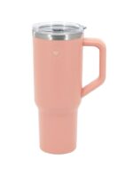 VASO TERMICO TRENDY 1200 ML CON TAPA Y MANIJA COD 18482 ROSA