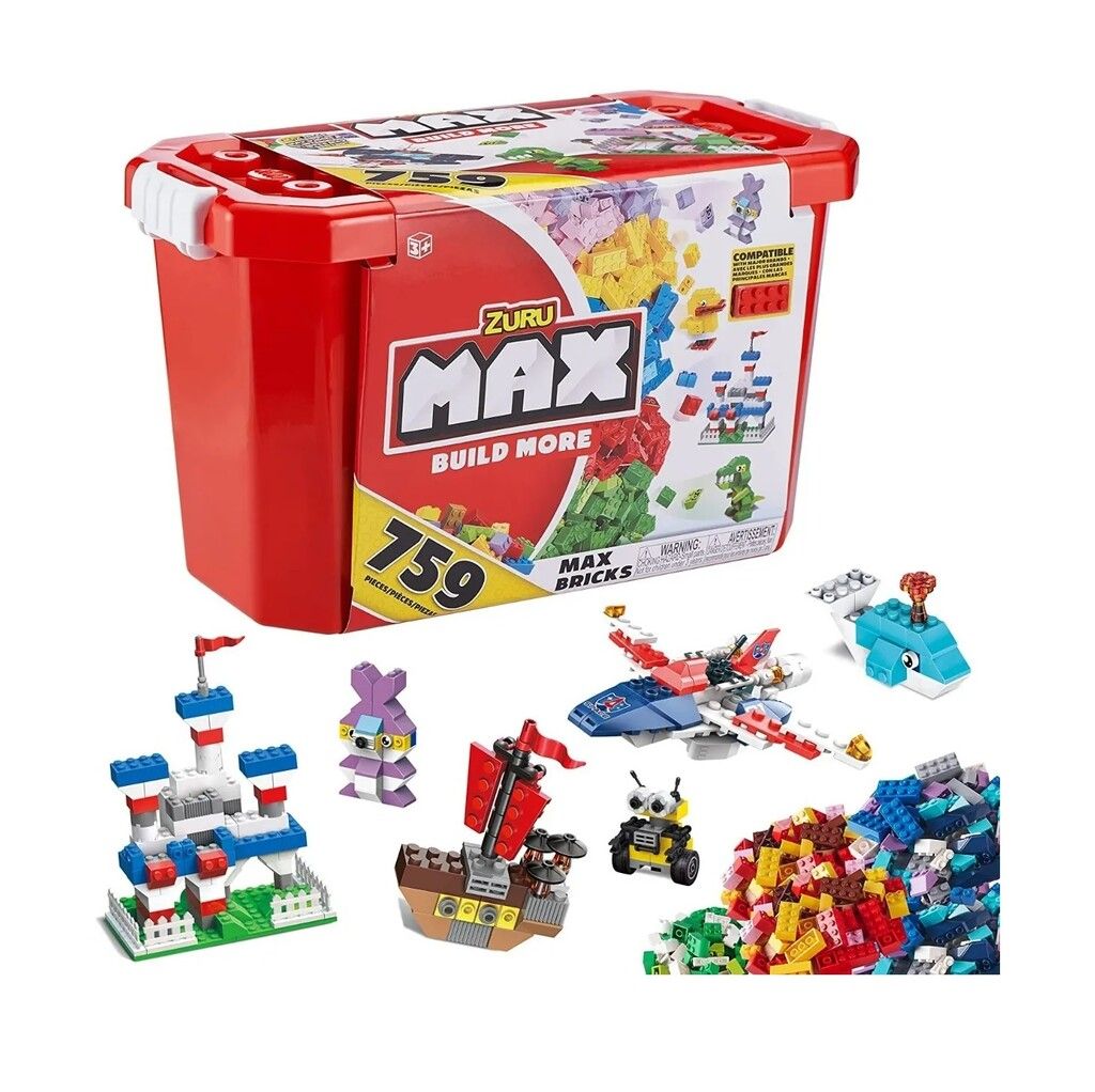 BLOQUES ZURU MAX BUILD MORE LADRILLOS X 759 PZS COD 8347 - Imagen 4